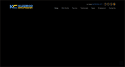 Desktop Screenshot of kleencoconstruction.com