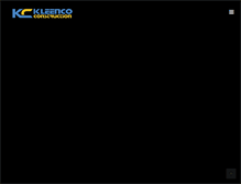 Tablet Screenshot of kleencoconstruction.com